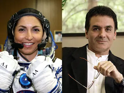 رائدة الفضاء 'انوشه انصاری' و البروفیسور'فیروز نادری' یمثلان 'فرهادی' فی مهرجان الاوسکار