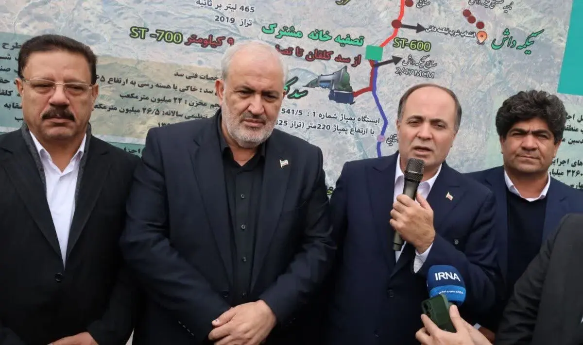 آغاز عملیات اجرایی انتقال آب سد کلقان بستان آباد با حضور وزرای جهاد کشاورزی و نیرو