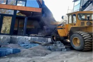 قلع‌وقمع سه ساختمان و چند دیوارکشی غیرمجاز در نوشهر