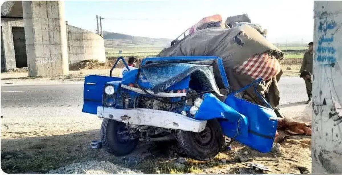 تصادف مرگبار به علت خستگی و خواب آلودگی در لرستان