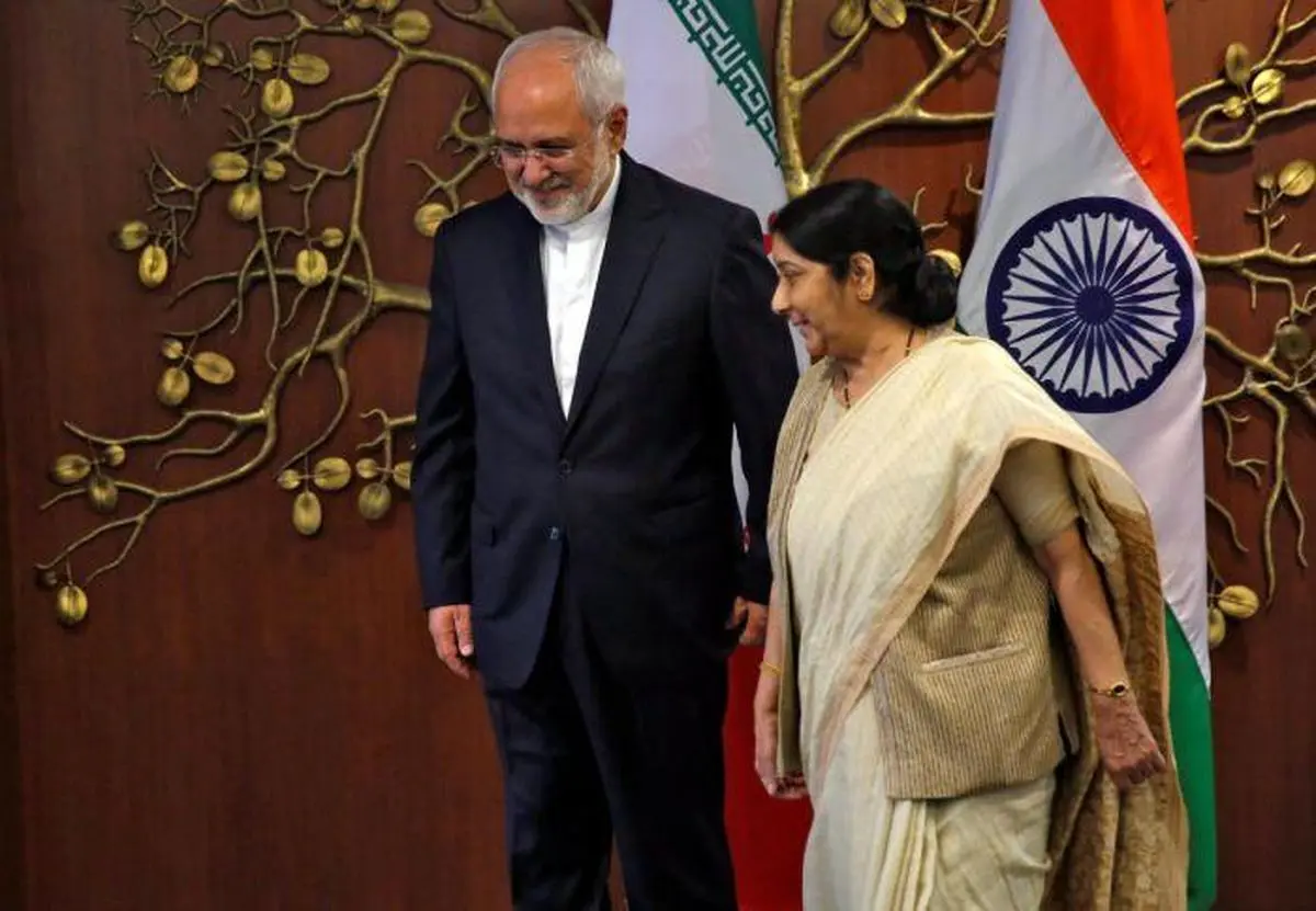 Iranian, Indian FMs meet in New Delhi