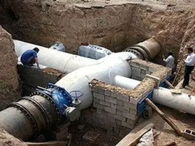 پیشرفت ۹۰ درصدی خط انتقال آب به شهر کهک