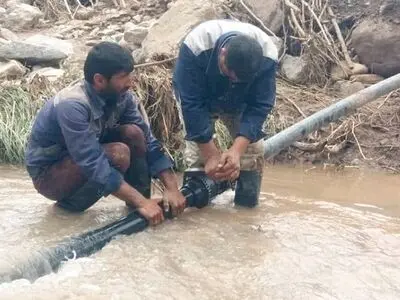 قطعی آب شرب شهر برخوردار