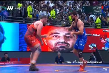 برتری قاطع حسن یزدانی در فینال ۹۷ کیلو+فیلم