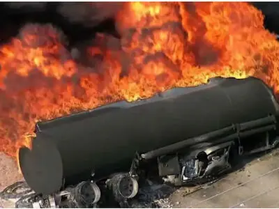 مصدومیت چهار نفر در حادثه انفجار تانکر سوخت