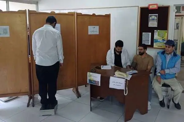 برپایی ایستگاه پایش سلامت دانشجویان و کارکنان دانشگاه در رشت
