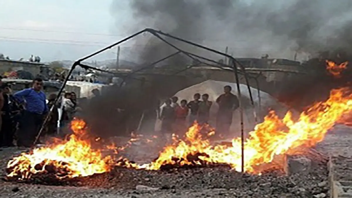 چادر عشایری در شیروان دچار آتش سوزی شد