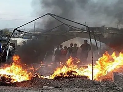 چادر عشایری در شیروان دچار آتش سوزی شد