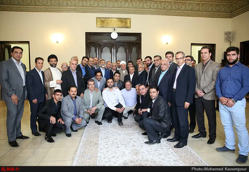 دیدار اعضای تیم ملی و مسئولین فدراسیون وزنه‌برداری با آیت الله هاشمی رفسنجانی