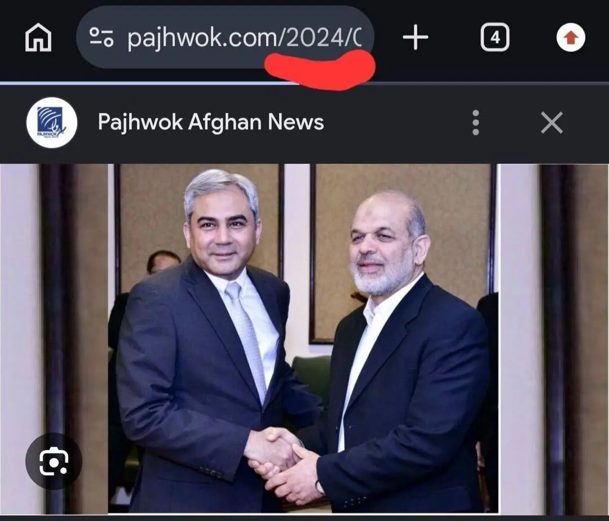 سردار وحیدی دیداری با وزیر کشور پاکستان نداشته است