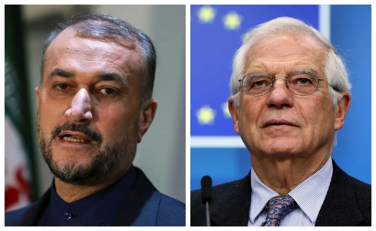 Iran FM Amir Abdollahian, EU Foreign Policy Chief Joseph Borrell hold telephone conversation
