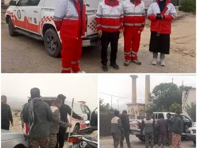 ارسال اقلام غذایی به روستاهای بخش مرکزی و علامرودشت لامرد پس از بارندگی اخیر