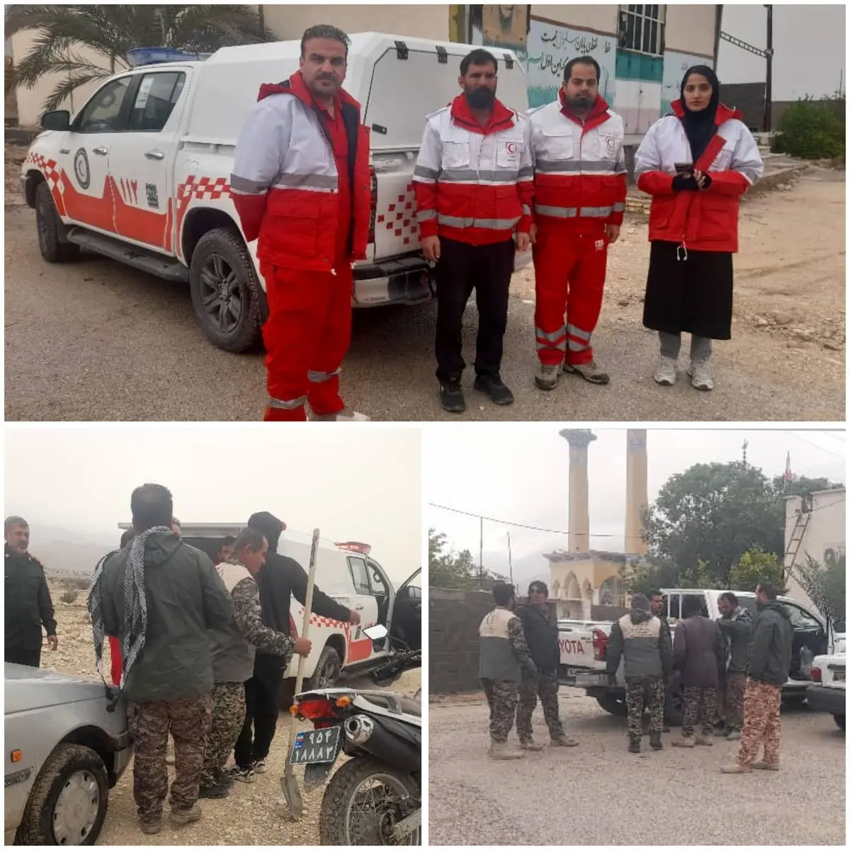 ارسال اقلام غذایی به روستاهای بخش مرکزی و علامرودشت لامرد پس از بارندگی اخیر