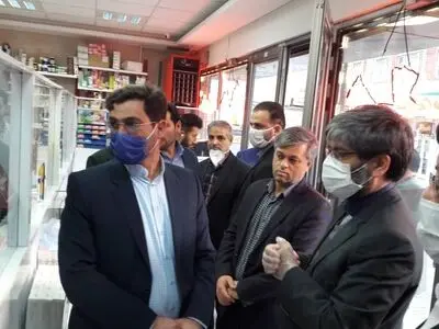 رییس کل دادگستری اردبیل از داروخانه‌های سطح شهر و یک کارخانه تولید ماسک بازدید کرد