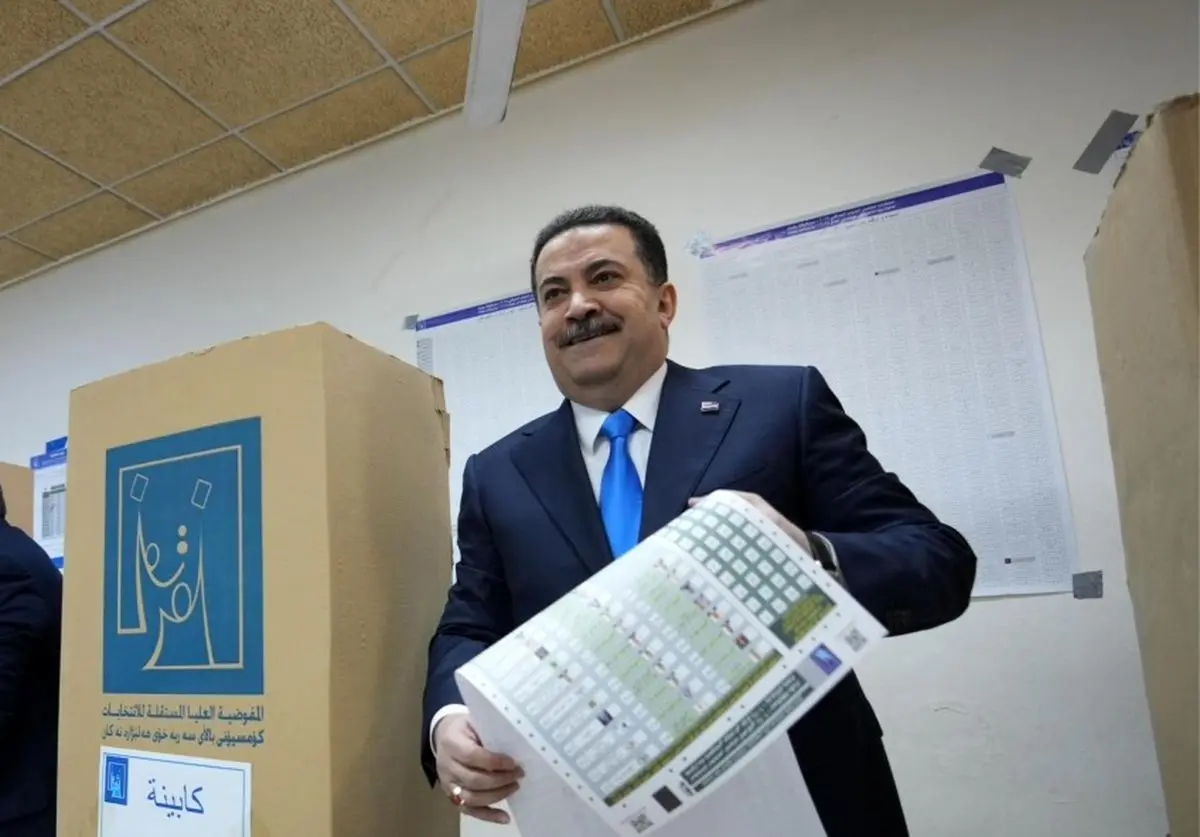 السودانی رای خود را به صندوق انداخت