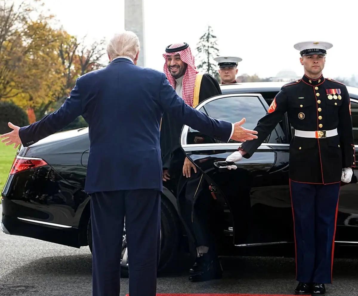 بن‌سلمان وارد کاخ سفید شد