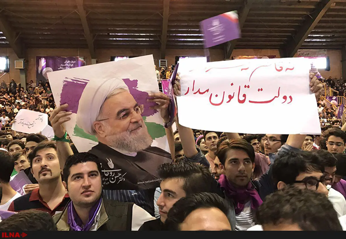 حضور پرشور مردم همدان در استقبال از رییس دولت تدبیر و امید + فیلم و عکس
