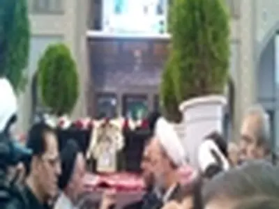 مراسم وداع با پیکر آیت اله سیدعلی غیوری برگزار شد