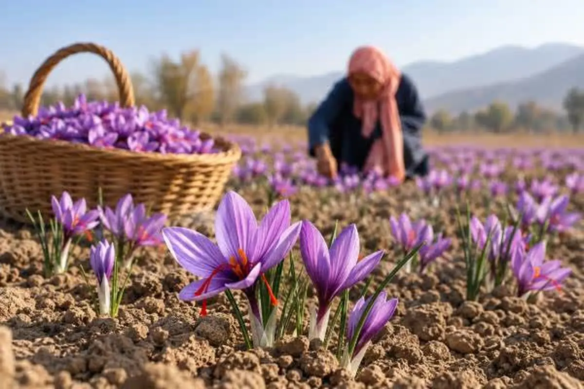 کشت ۹۹۵ هکتار زعفران در فارس/ پیش‌بینی تولید ۲.۵ تن طلای سرخ