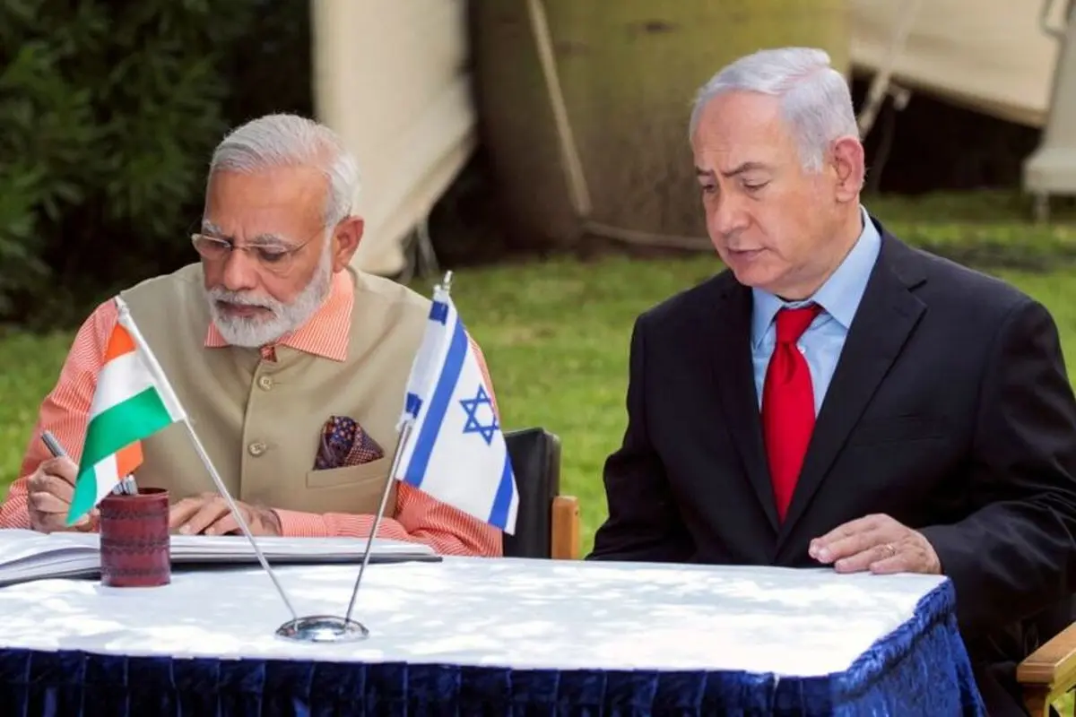 مودی وارد سرزمین‌های اشغالی شد