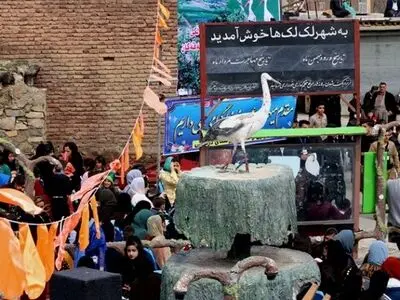 جشنواره بازگشت لک‌لک‌ها به روستای دره‌تفی مریوان