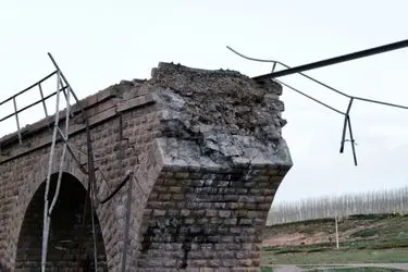 پل راه آهن امین آباد زنجان تا ۱۵ روز آینده ترمیم می شود