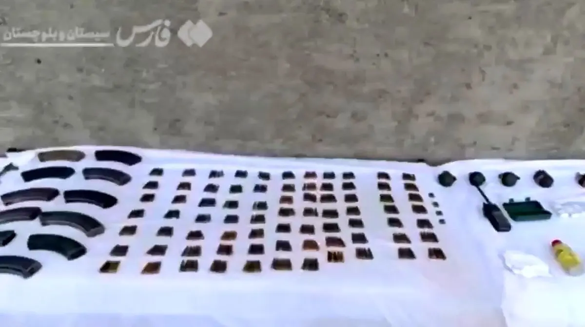 کشف آرپی‌جی، نارنجک و دوشکا از تروریست‌ها + فیلم