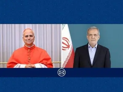 
Pezeshkian congratulates Pope on Jesus birth anniv., New Year

