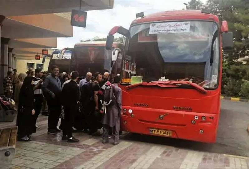 اعزام ۱۰۰ دستگاه اتوبوس و توزیع یک‌میلیون بطری آب‌معدنی برای زائران اربعین حسینی