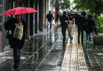 بارش باران در اغلب استان‌های ایران 