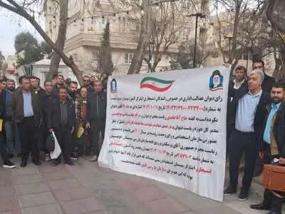 تجمع رانندگان استیجاری مقابل نهاد ریاست جمهوری/ «تبدیل وضعیت» حق مسلم ماست