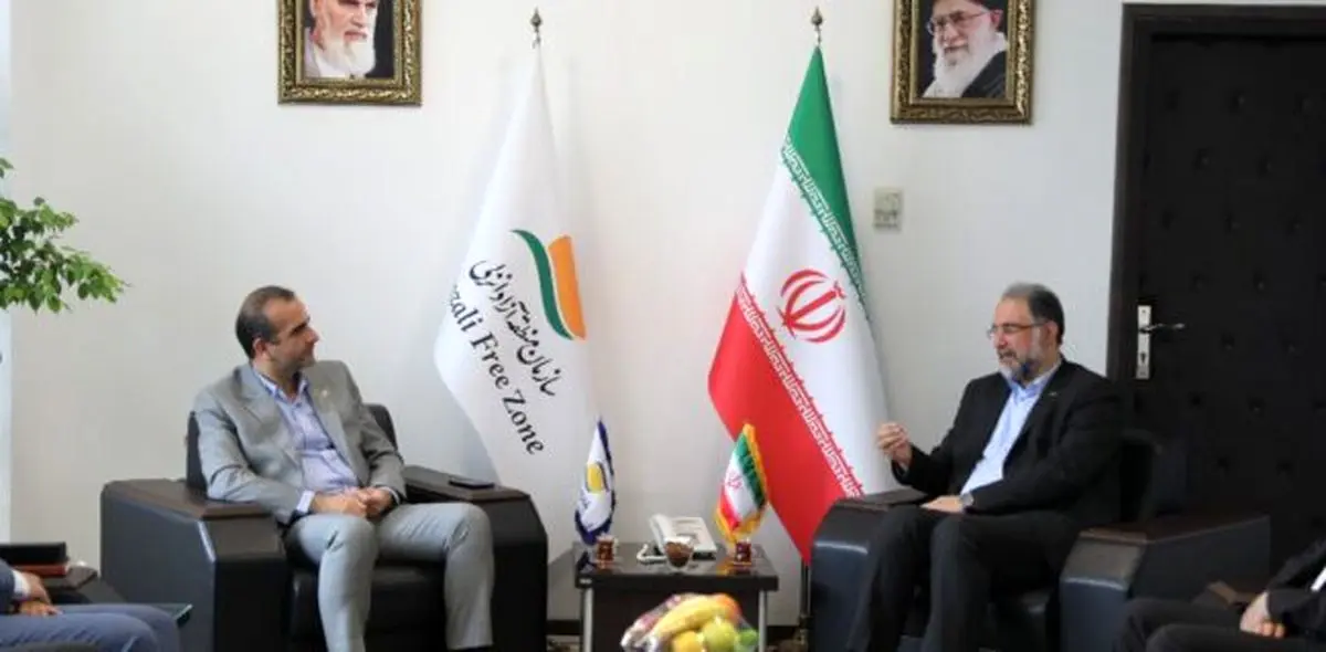 دیدار مدیرعامل شرکت کشتیرانی دریای خزر با مدیرعامل سازمان منطقه آزاد انزلی