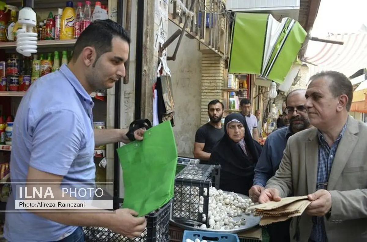 ترویج فرهنگ استفاده از کیسه‌های پارچه‌ای در گرگان