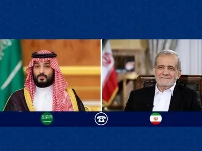 بن سلمان في اتصال مع بزشكیان: المملكة لن تسمح باستخدام أجوائها أو أراضيها في أي أعمال عسكرية ضد إيران