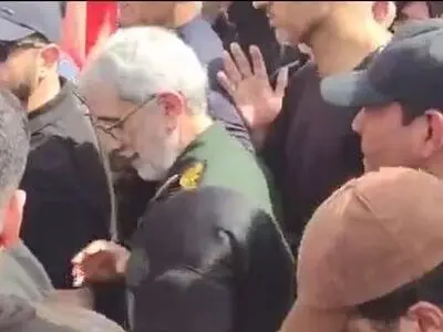حضور سردار قاآنی در مراسم تشییع شهدای اقتدار