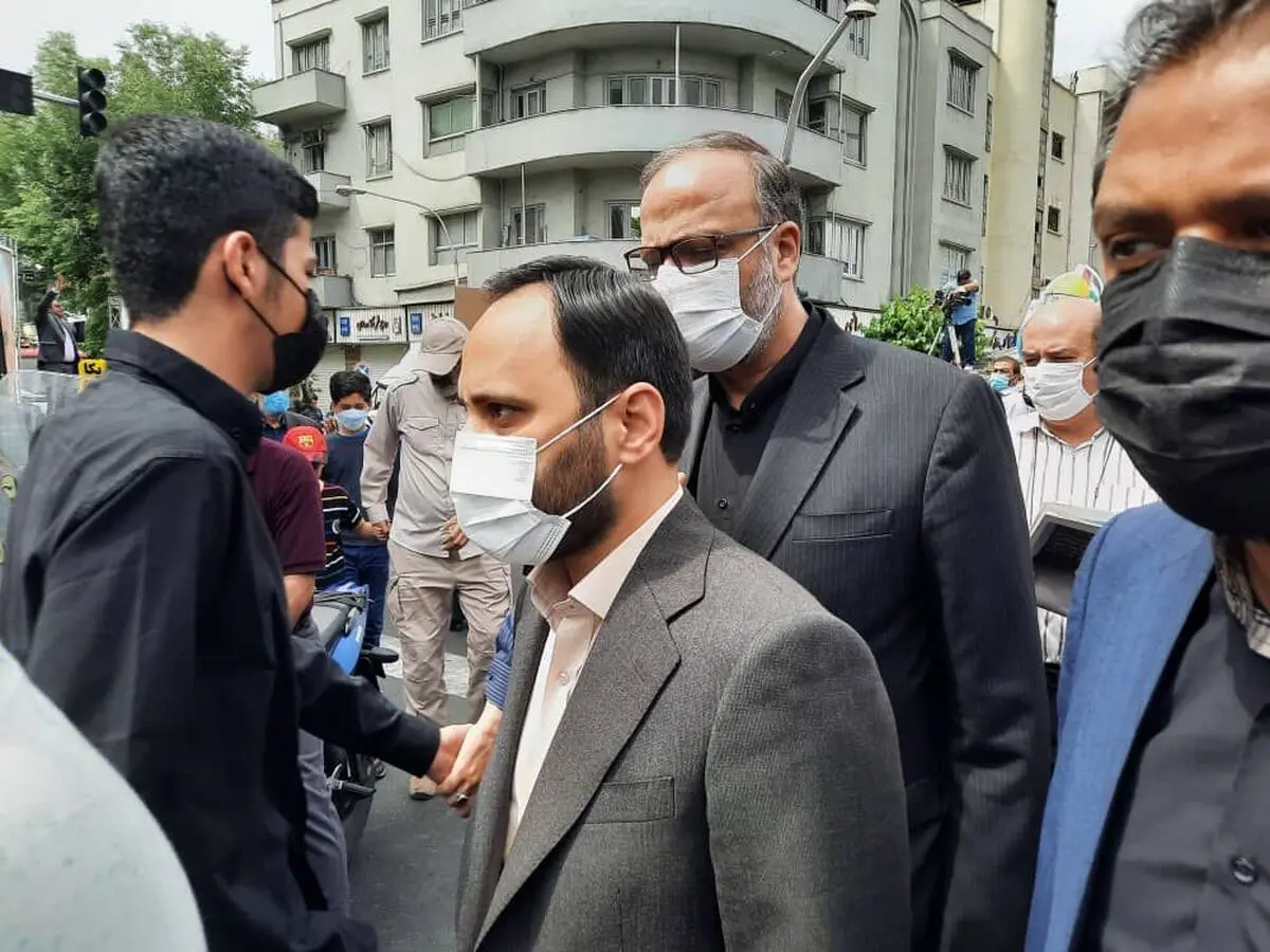 حضور بهادری جهرمی در راهپیمایی روز قدس