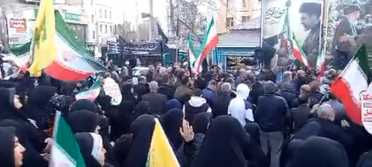 حضور گسترده مردم در خیابان انقلاب خرم آباد + فیلم