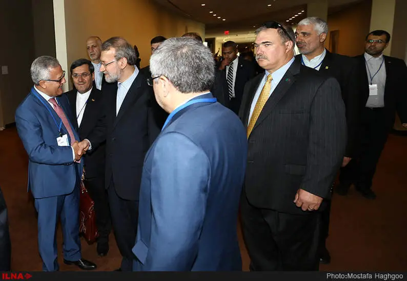 دیدار علی لاریجانی با نایب رییس مجلس فرانسه