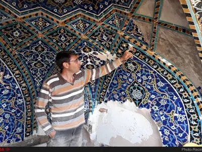 اجرای ۳ پروژه مرمت کاشی‌کاری در مجموعه شیخ صفی‌الدین اردبیلی