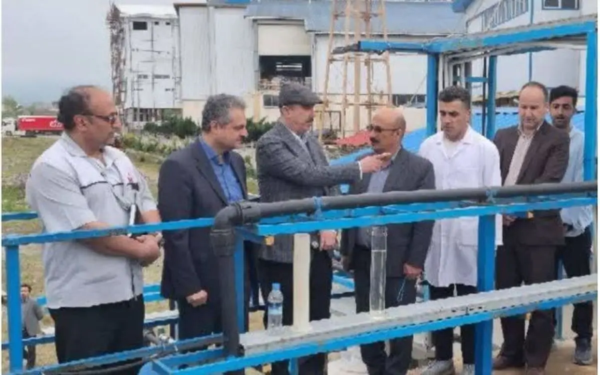 افتتاح سامانه تصفیه فاضلاب یکی از کارخانه‌های کلوچه پزی گیلان در لاهیجان