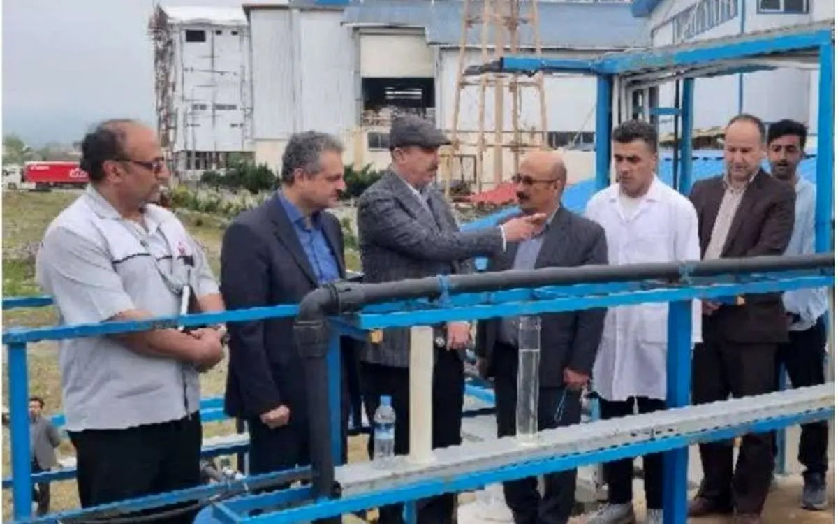 افتتاح سامانه تصفیه فاضلاب یکی از کارخانه‌های کلوچه پزی گیلان در لاهیجان