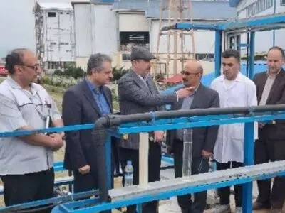 افتتاح سامانه تصفیه فاضلاب یکی از کارخانه‌های کلوچه پزی گیلان در لاهیجان