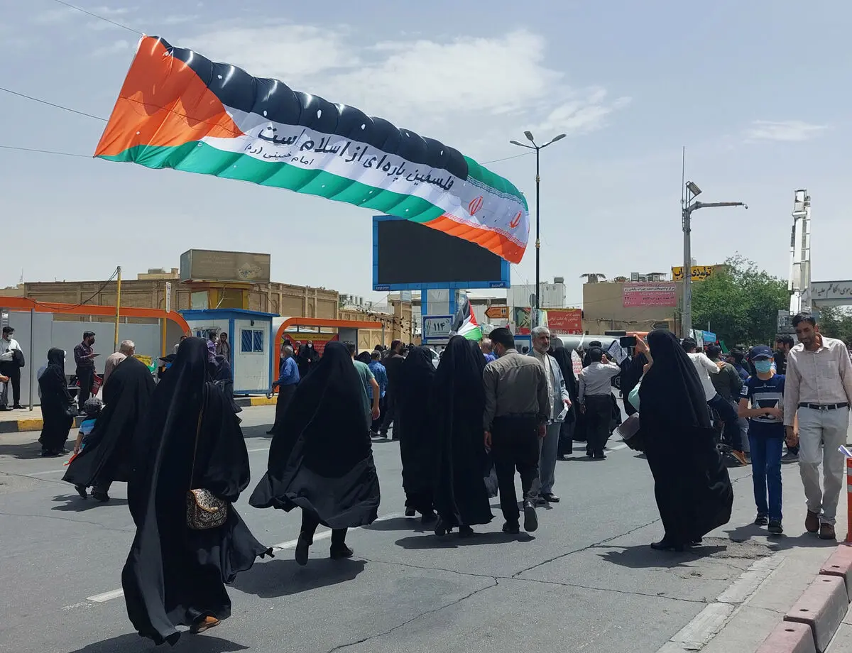  راهپیمایی روز جهانی قدس در شیراز برگزار شد