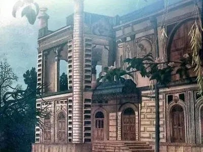 خلق اثر نقاشی از کاخ سردار ماکو در پارک امام (ره)