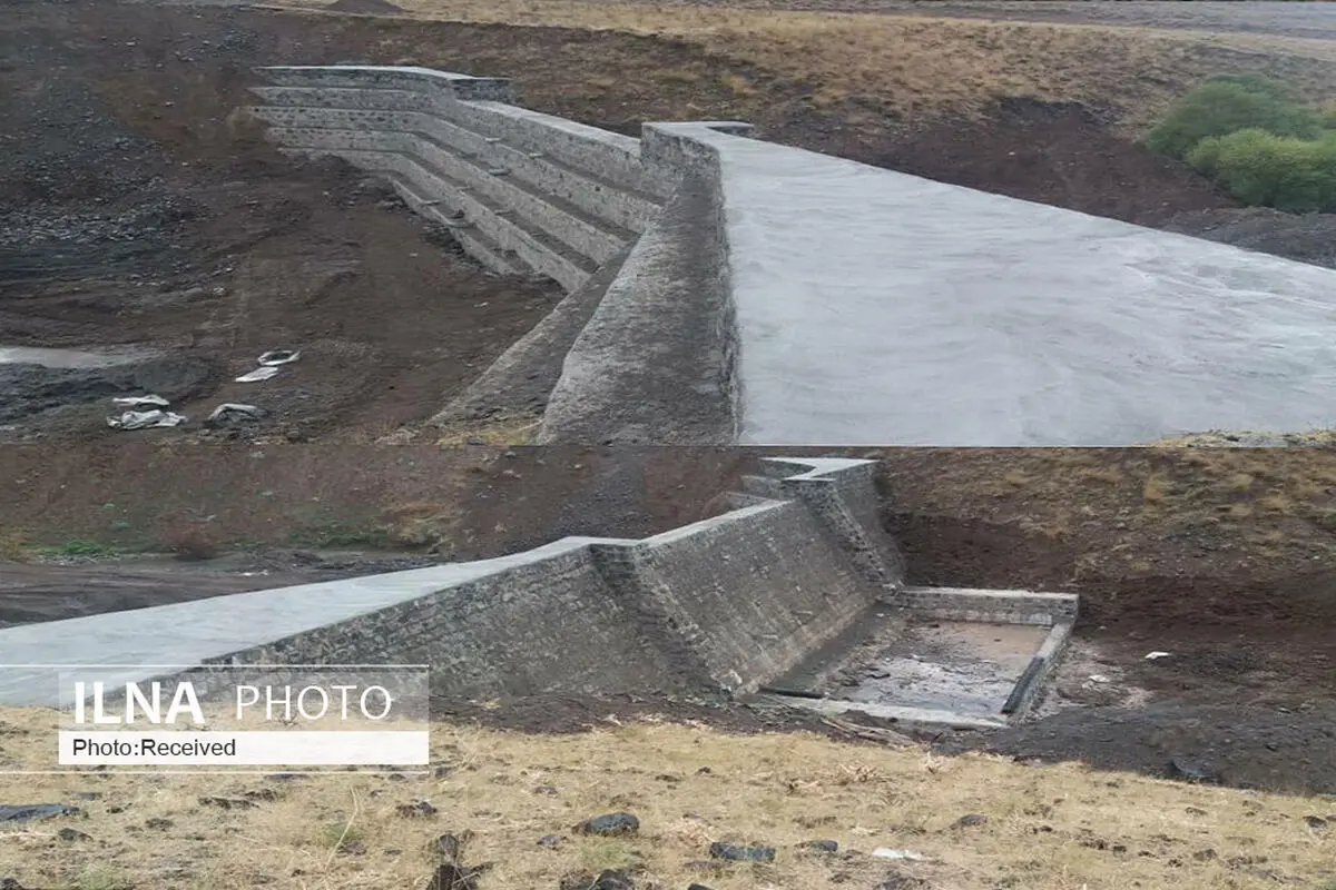 احداث آب بند سنگ ملاتی در روستای یمقان طارم سفلی قزوین