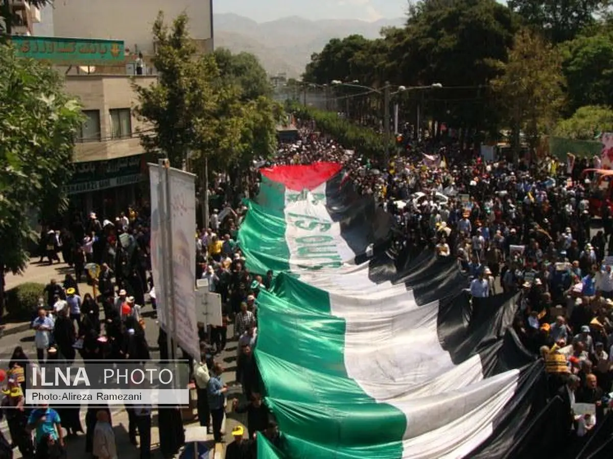حضور مردم استان البرز در راهپیمایی روز جهانی قدس