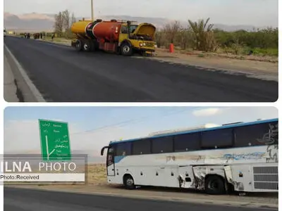 تصادف اتوبوس کارگران معدن سرب و روی گوهجر ۹ مصدوم به‌جا گذاشت