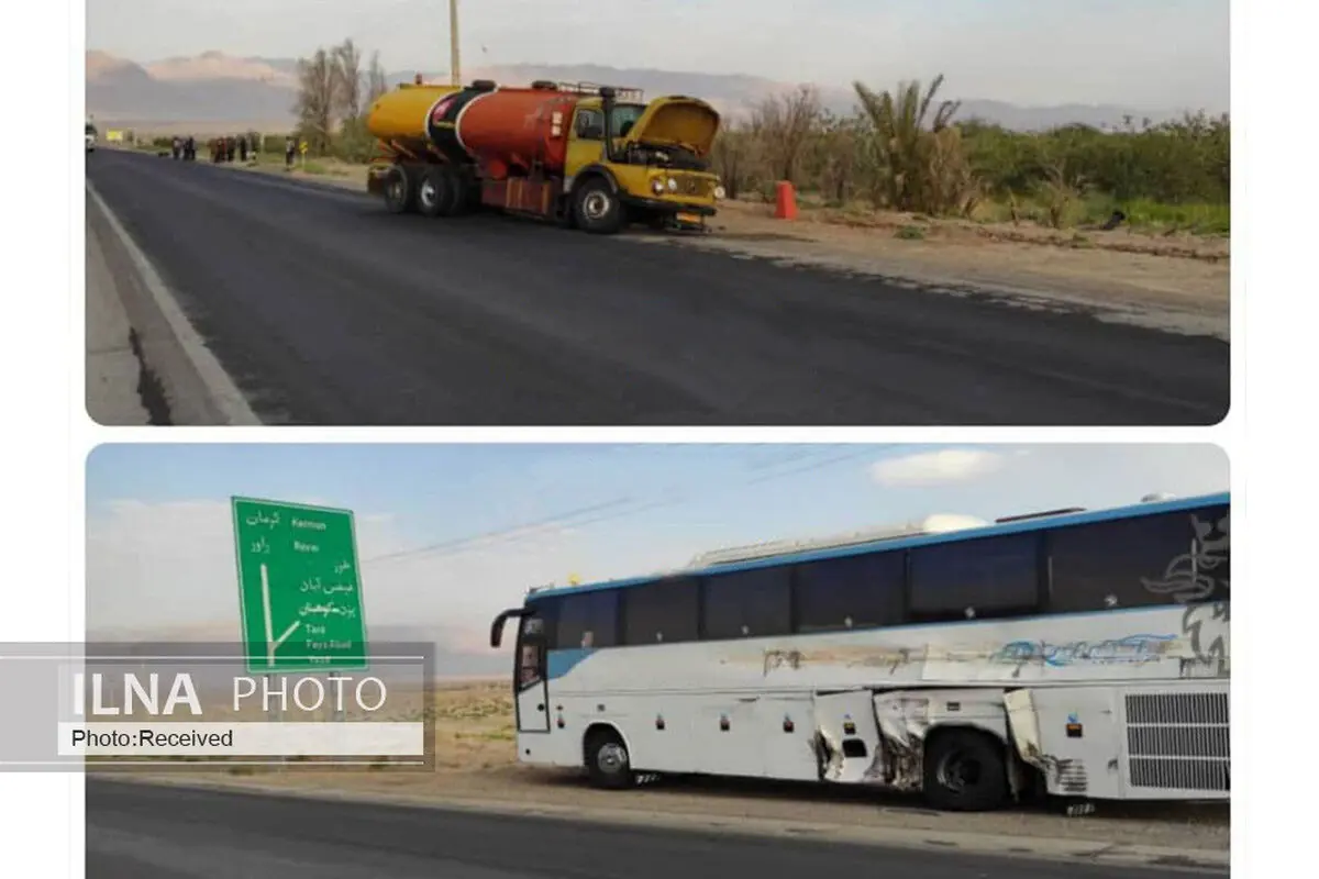 تصادف اتوبوس کارگران معدن سرب و روی گوهجر ۹ مصدوم به‌جا گذاشت