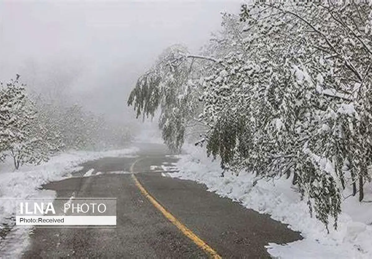 بارش باران و برف در ارتفاعات و مناطق کوهستانی استان قزوین