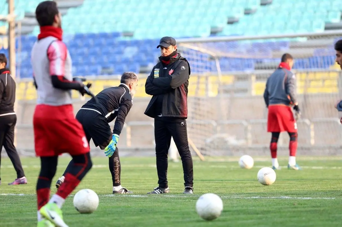 گزارش تصویری پرسپولیس با حضور هواداران و تشویق گل‌محمدی